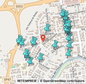 Mappa Via Compostella, 35013 Cittadella PD, Italia (0.2625)