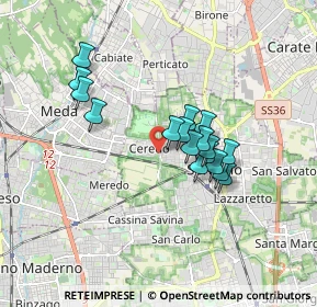 Mappa Via Giambattista Tiepolo, 20831 Seregno MB, Italia (1.35471)