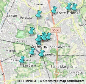Mappa Via Francesco Petrarca, 20831 Seregno MB, Italia (1.61308)