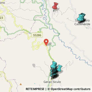 Mappa SS 286, 90010 Geraci Siculo PA, Italia (3.47286)