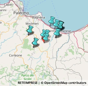 Mappa Via Anime Sante, 90023 Ciminna PA, Italia (11.1685)