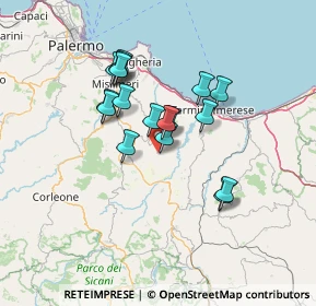 Mappa 90023 Ciminna PA, Italia (12.08529)