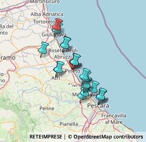 Mappa Via Gabriele d'Annunzio, 64025 Pineto TE, Italia (11.1455)