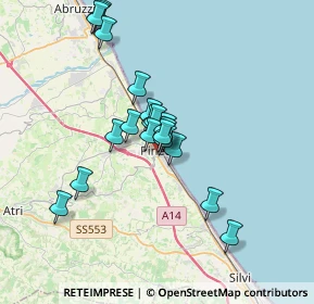 Mappa Via Giuseppe Garibaldi, 64025 Pineto TE, Italia (3.0505)