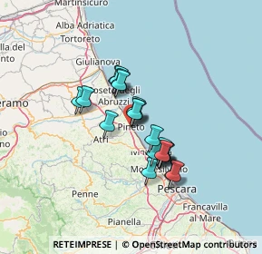 Mappa Via Giuseppe Garibaldi, 64025 Pineto TE, Italia (10.0665)