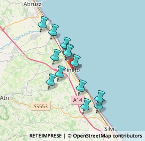 Mappa Via Palermo, 64025 Pineto TE, Italia (3.15462)