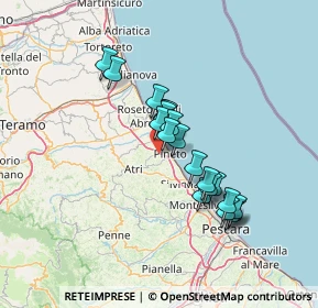 Mappa Via Cannuccia, 64025 Pineto TE, Italia (11.525)