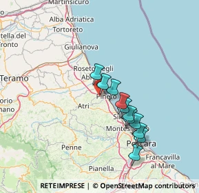 Mappa Via Cannuccia, 64025 Pineto TE, Italia (12.40909)