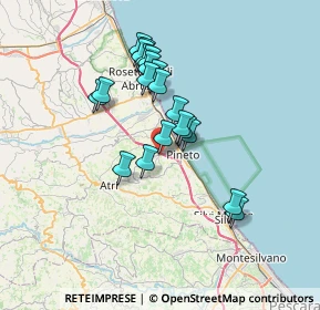 Mappa Via Cannuccia, 64025 Pineto TE, Italia (6.031)