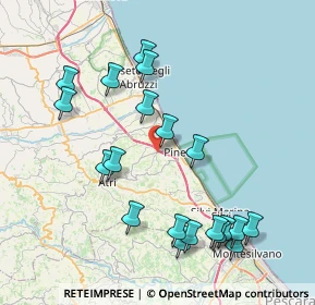 Mappa Via Cannuccia, 64025 Pineto TE, Italia (9.072)