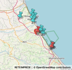 Mappa Via Cannuccia, 64025 Pineto TE, Italia (6.39455)