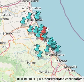 Mappa Contrada Solagnone, 64025 Pineto TE, Italia (10.58333)