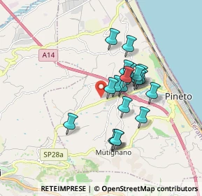 Mappa Contrada Solagnone, 64025 Pineto TE, Italia (1.4405)