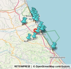 Mappa Contrada Solagnone, 64025 Pineto TE, Italia (6.0645)