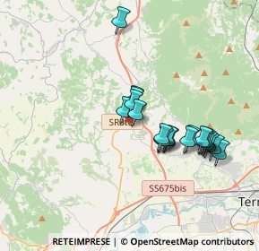 Mappa Via Ternana, 05029 San Gemini TR, Italia (3.269)