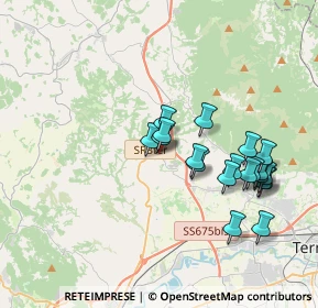 Mappa Via Ternana, 05029 San Gemini TR, Italia (3.7565)