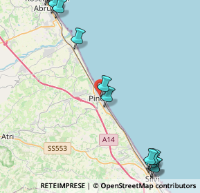 Mappa Via Cristoforo Colombo, 64025 Pineto TE, Italia (6.94063)