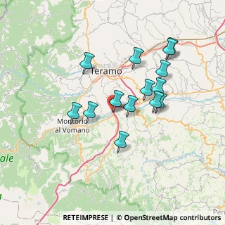 Mappa SS150, 64030 Teramo TE, Italia (6.75143)
