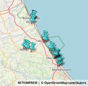 Mappa Via della Porta Modesto, 64025 Pineto TE, Italia (6.968)