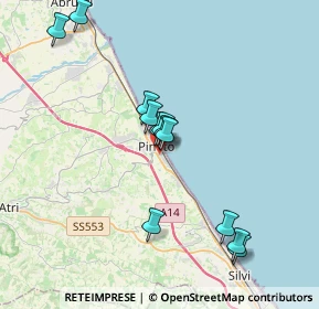 Mappa Via Giovanni Segantini, 64025 Pineto TE, Italia (3.58583)