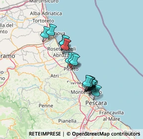 Mappa Via Giovanni Segantini, 64025 Pineto TE, Italia (10.787)