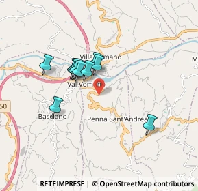 Mappa 64039 Penna Sant'Andrea TE, Italia (1.44545)