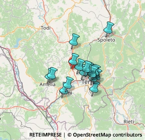 Mappa Località Favazzano, 05029 San Gemini TR, Italia (9.89941)