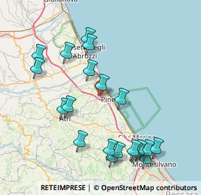 Mappa Via V. Bellini, 64025 Pineto TE, Italia (9.207)