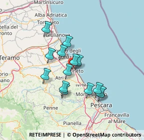 Mappa Via V. Bellini, 64025 Pineto TE, Italia (11.63929)