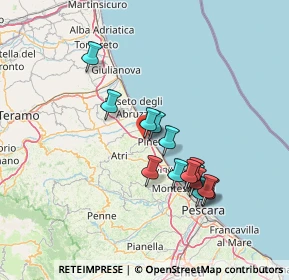 Mappa Via V. Bellini, 64025 Pineto TE, Italia (12.93071)