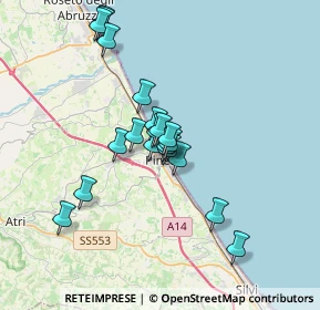 Mappa Via Livorno, 64025 Pineto TE, Italia (3.016)