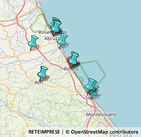 Mappa Via Mazzini, 64025 Pineto TE, Italia (6.502)