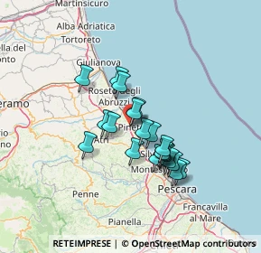 Mappa Via Mazzini, 64025 Pineto TE, Italia (10.7225)