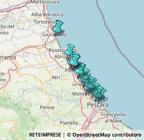 Mappa Via Mazzini, 64025 Pineto TE, Italia (9.77)