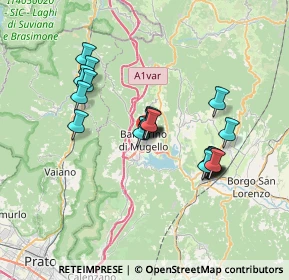 Mappa Via XXV Aprile, 50031 Barberino di Mugello FI, Italia (6.3245)