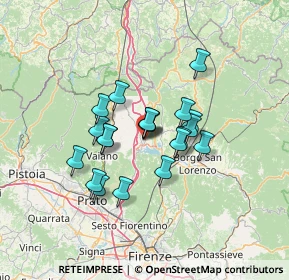 Mappa Via XXV Aprile, 50031 Barberino di Mugello FI, Italia (10.233)