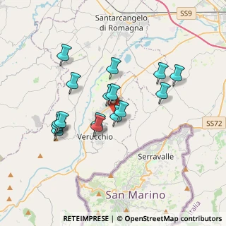 Mappa Via Valle, 47826 Rimini RN, Italia (3.225)