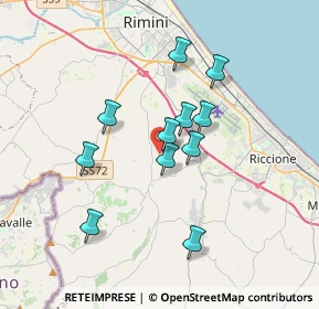 Mappa Via Lagone, 47924 Rimini RN, Italia (2.97636)