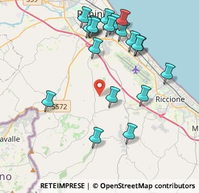 Mappa Via Lagone, 47924 Rimini RN, Italia (4.406)