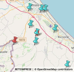 Mappa Via Lagone, 47924 Rimini RN, Italia (5.06273)