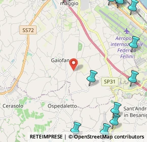 Mappa Via Lagone, 47924 Rimini RN, Italia (3.8075)