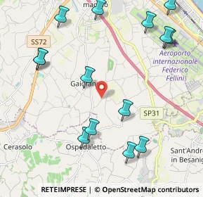 Mappa Via Lagone, 47924 Rimini RN, Italia (2.60929)