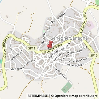Mappa Corso umberto 22/24, 09070 Seneghe, Oristano (Sardegna)