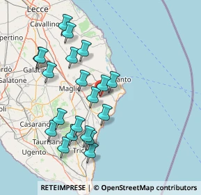 Mappa Via Trieste, 73027 Minervino di Lecce LE, Italia (16.3255)
