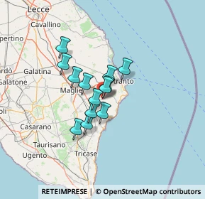 Mappa Via Trieste, 73027 Minervino di Lecce LE, Italia (9.16)