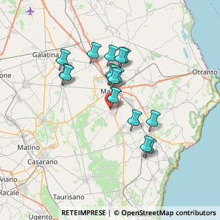 Mappa Via Gianprospero Sindaco, 73020 Scorrano LE, Italia (6.71313)