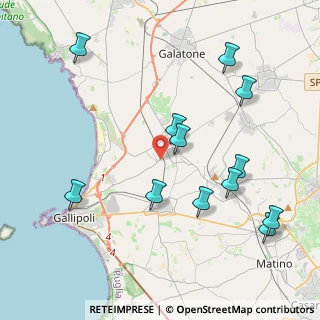 Mappa Via Vanini, 73017 Sannicola LE, Italia (4.92083)