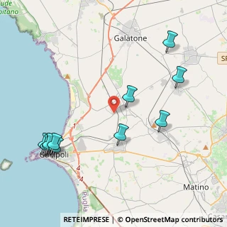 Mappa Via M.Buonarroti, 73017 Sannicola LE, Italia (5.39455)