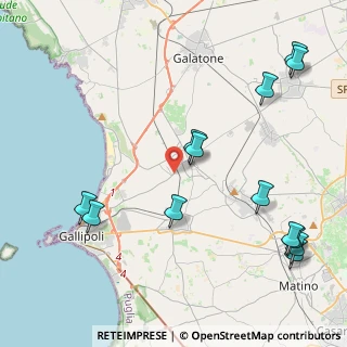 Mappa Viale Gallipoli, 73017 Sannicola LE, Italia (5.77385)