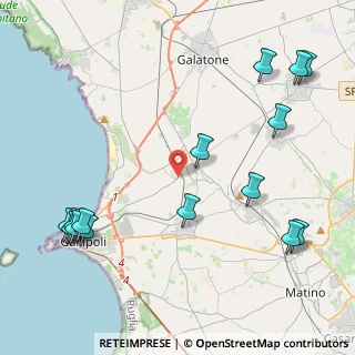 Mappa Viale Gallipoli, 73017 Sannicola LE, Italia (5.974)
